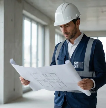 Chef de chantier Bâti Renov Pro supervisant des travaux de rénovation à Paris